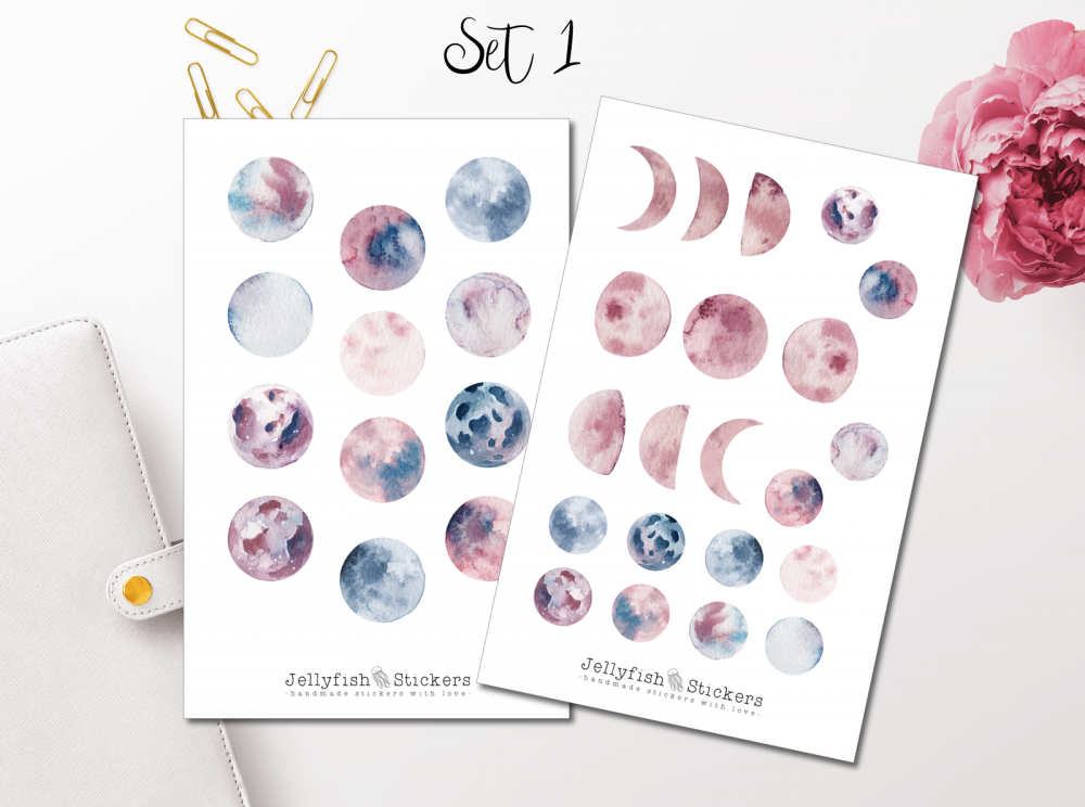Monde und Tiere Sticker Set